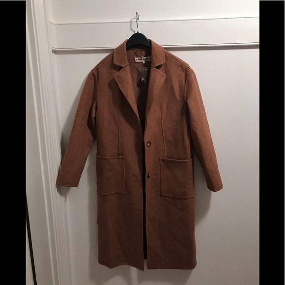 NWT Free People XS brown trench coat XS - Picture 6 of 16